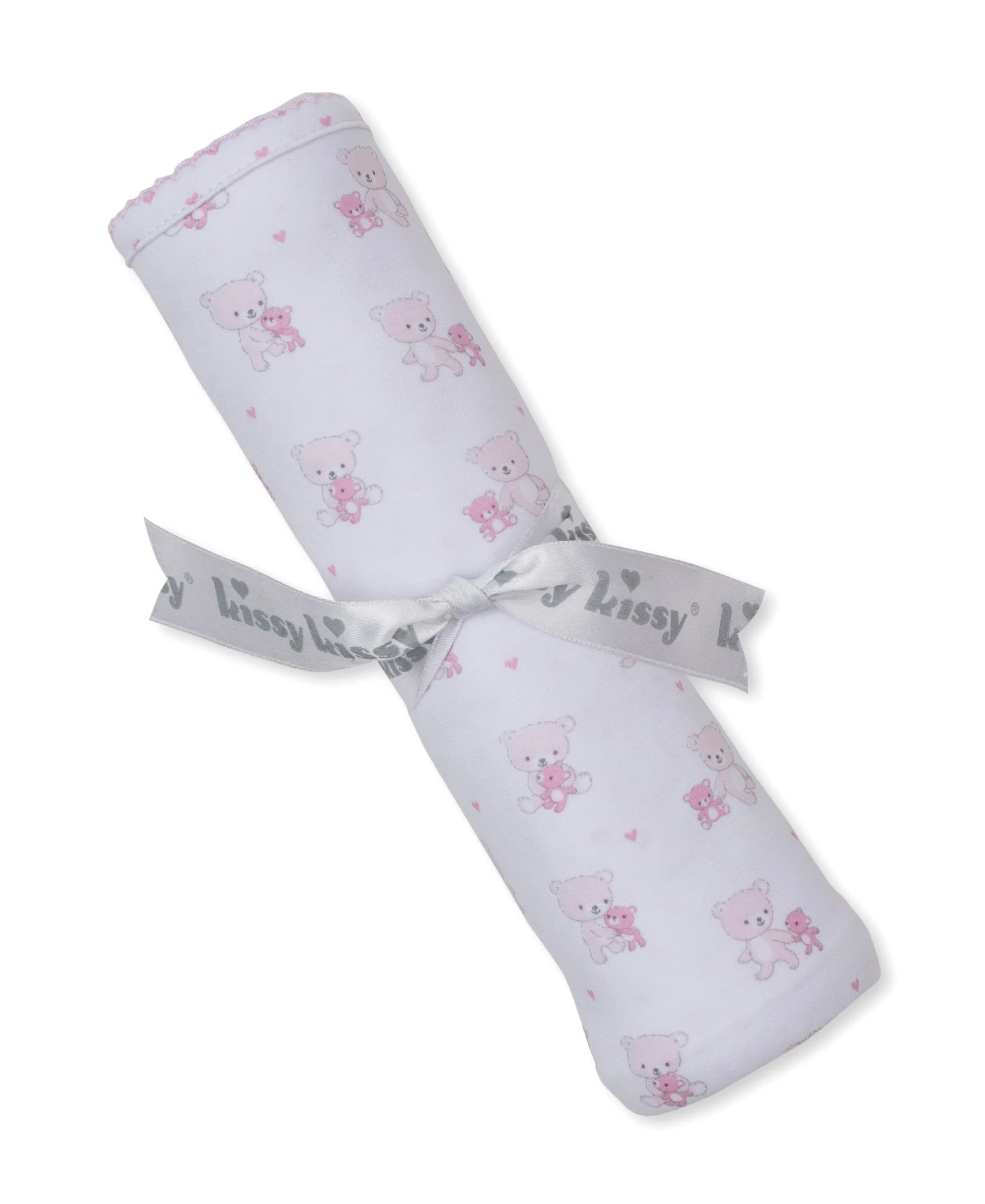 Teddy Bear Love Pink Reversible Blanket - Image 3