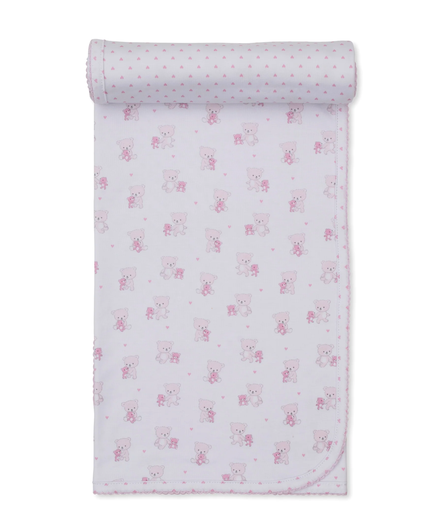 Teddy Bear Love Pink Reversible Blanket - Image 4