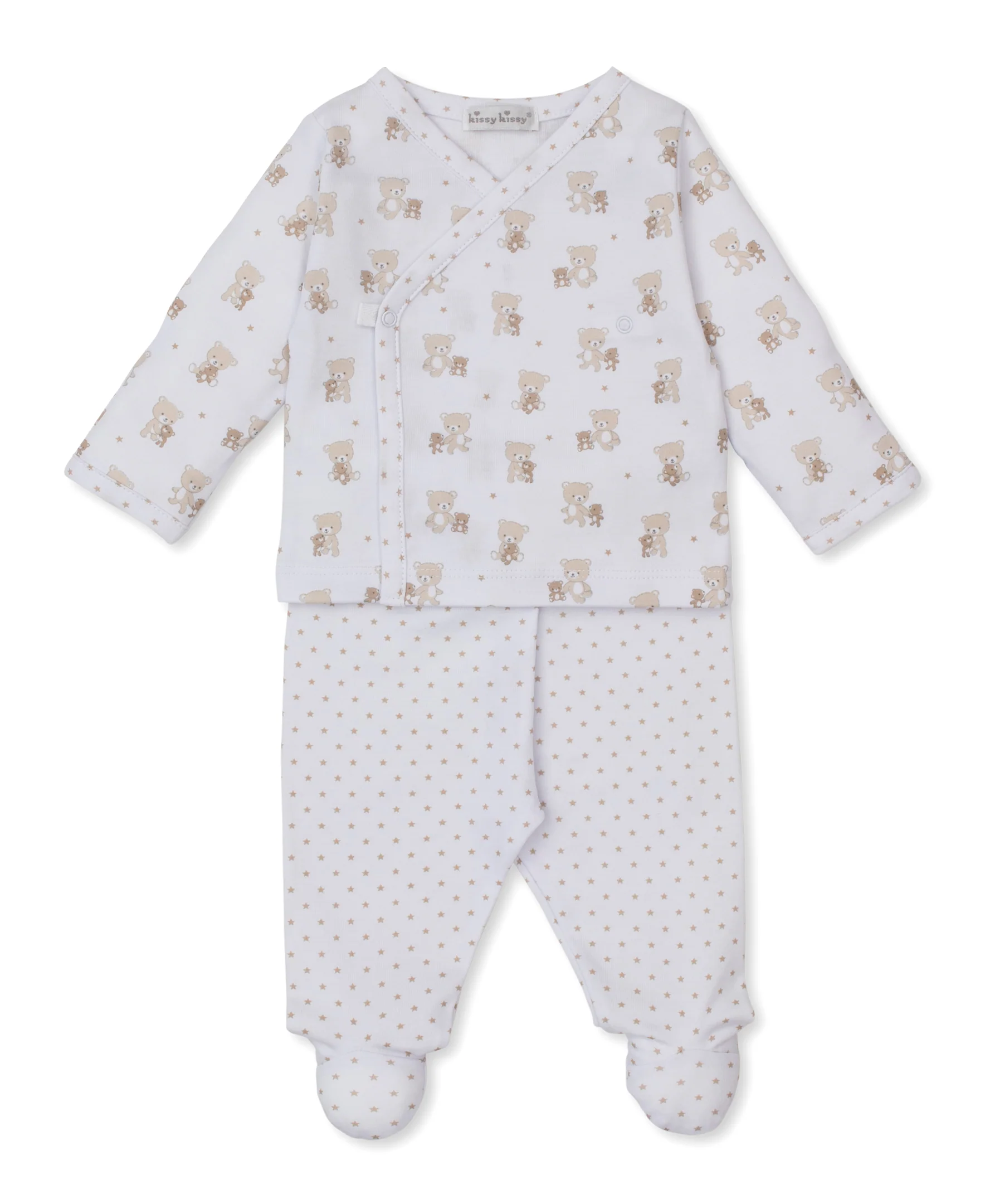Teddy Bear Love Tan Footed Pant Set