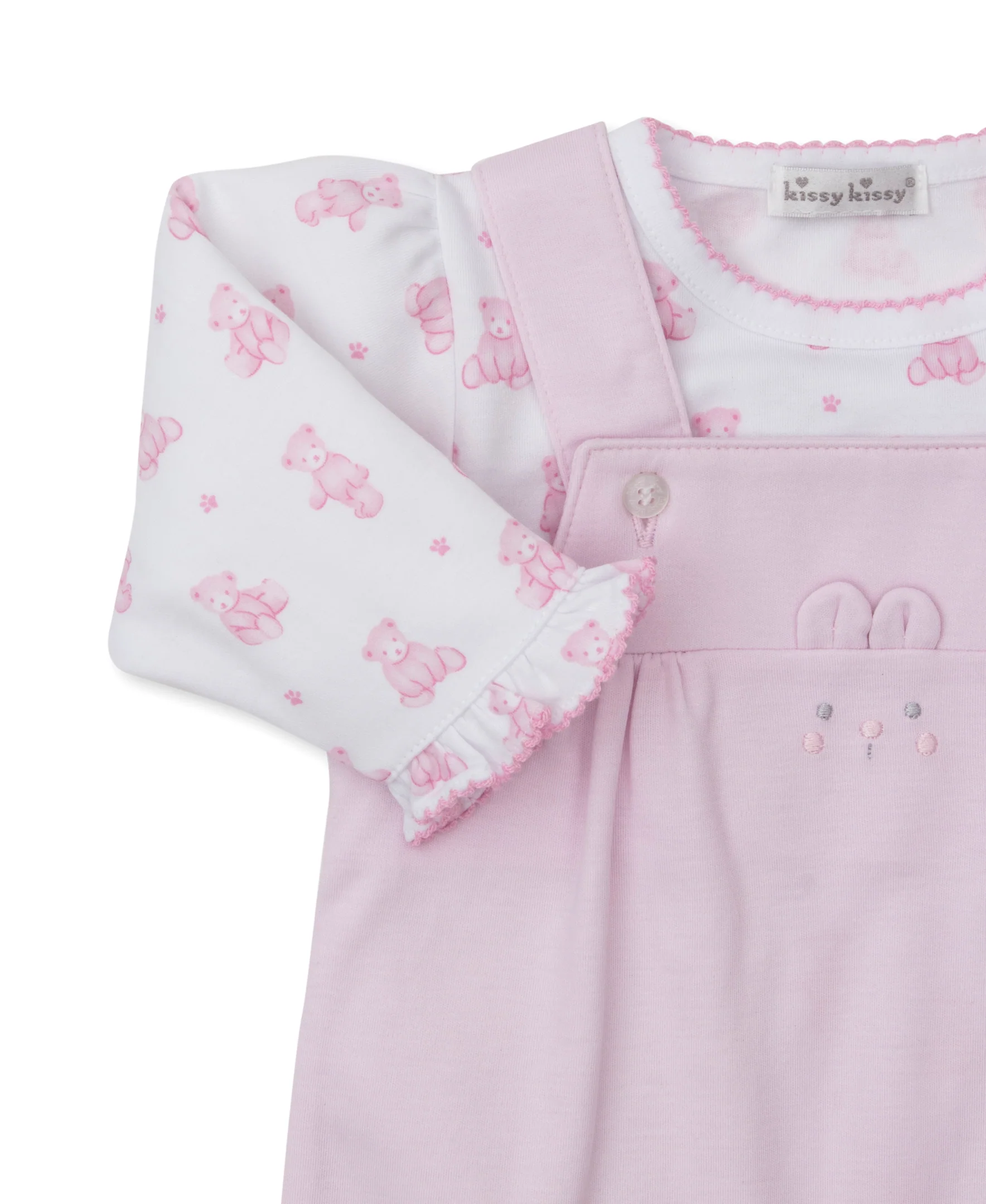 Teddy Bear Time Pink Overall Set - Image 4