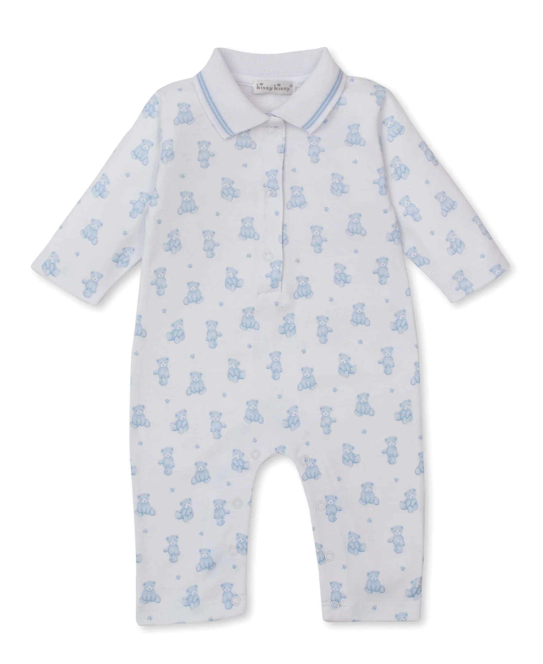 Teddy Bears Blue Playsuit