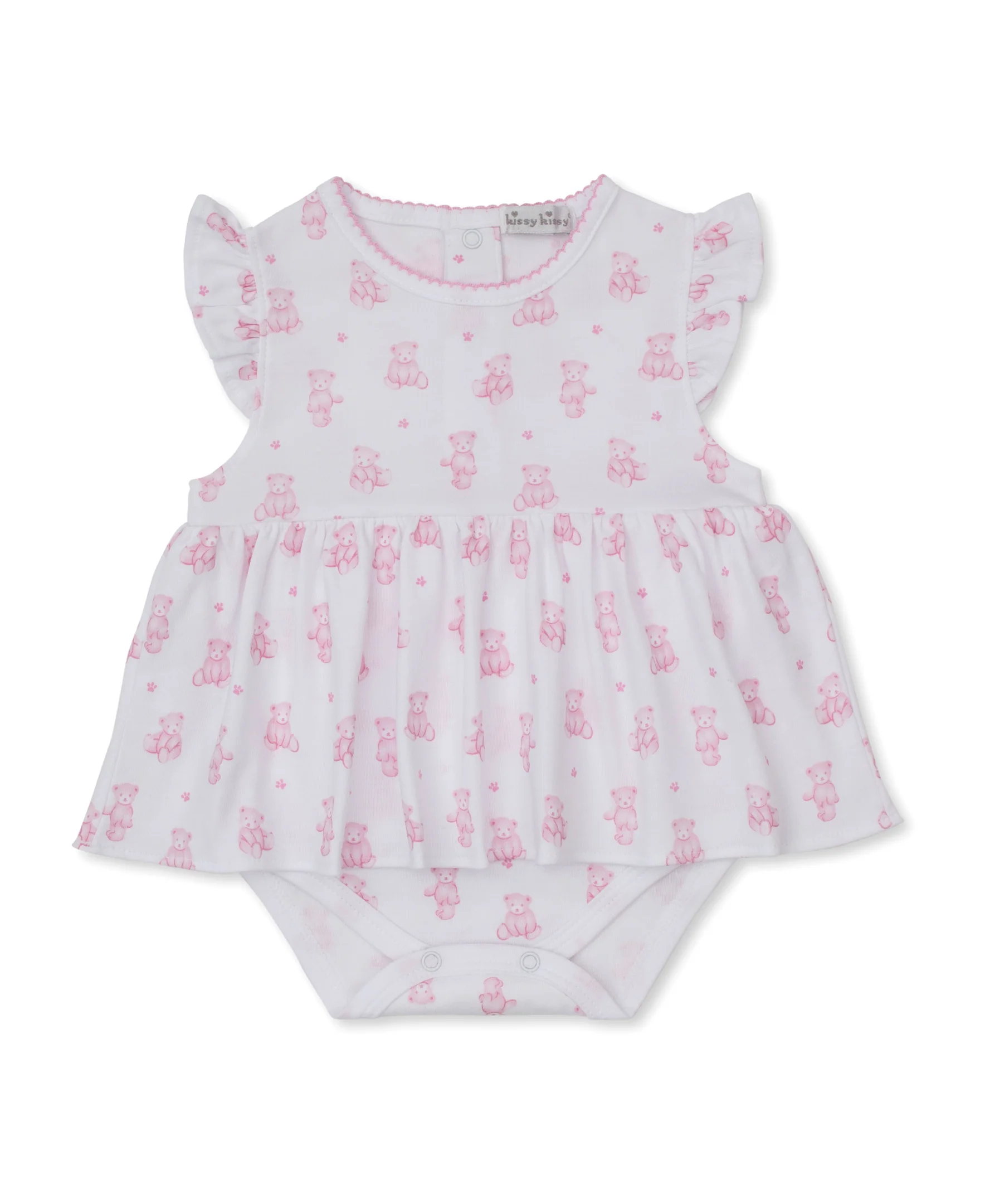 Teddy Bears Pink Bodysuit Dress - Image 2