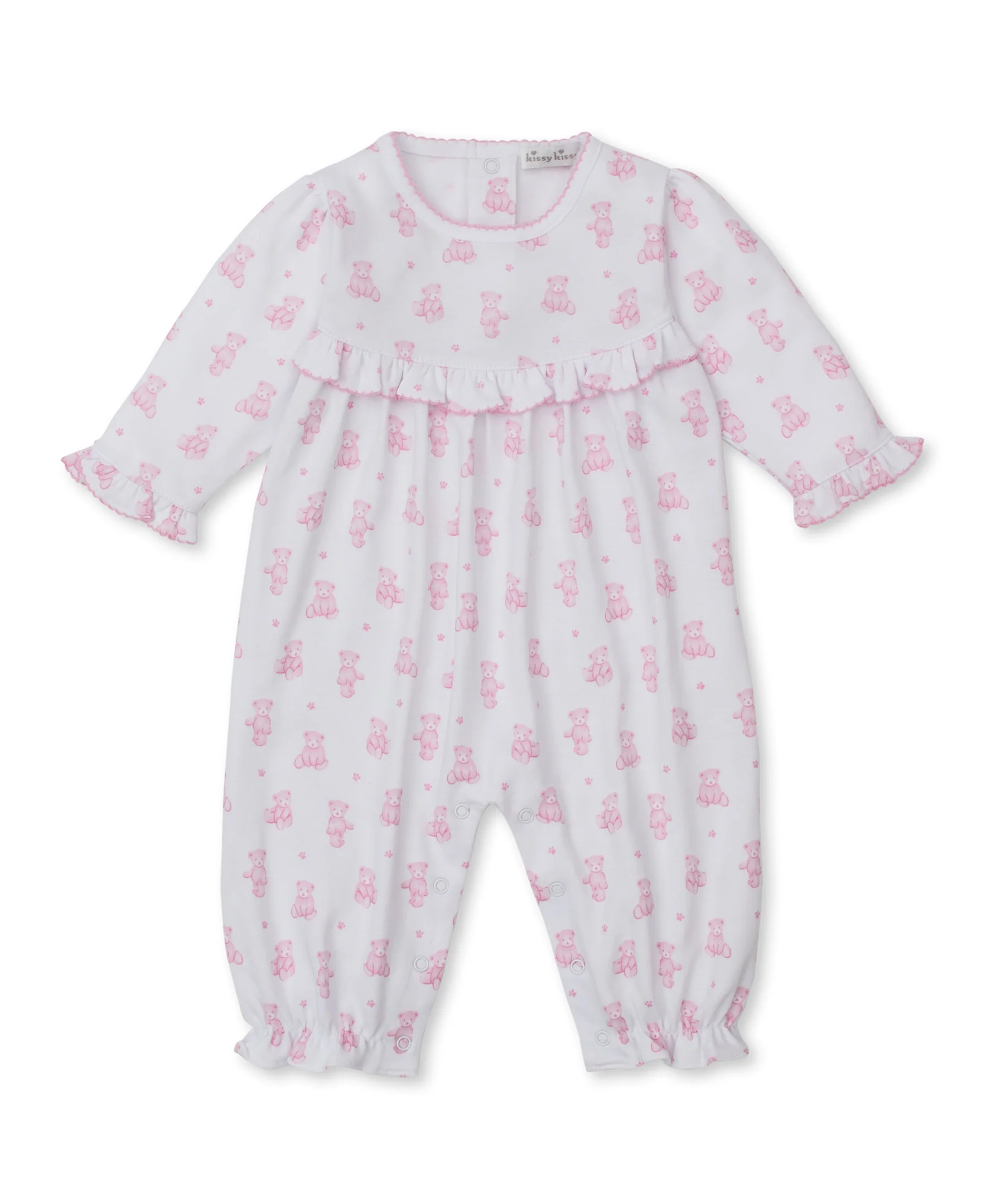 Teddy Bears Pink Playsuit