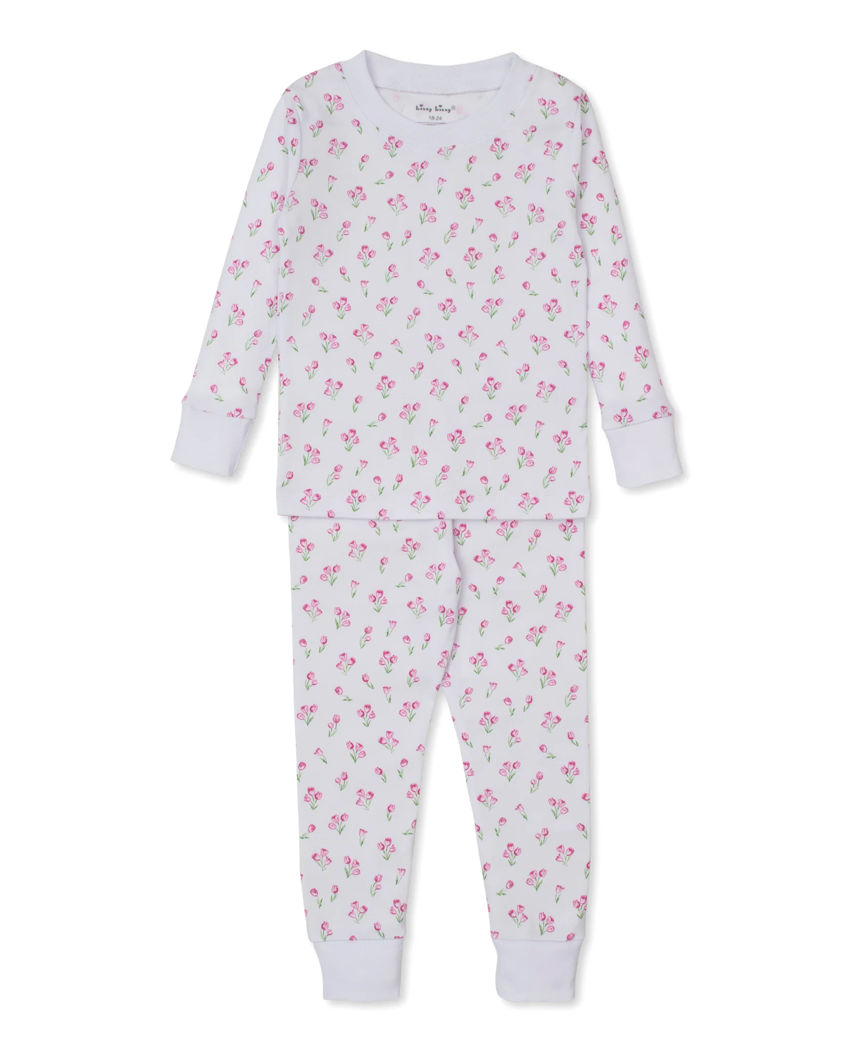 Timeless Tulips White Pajama Set