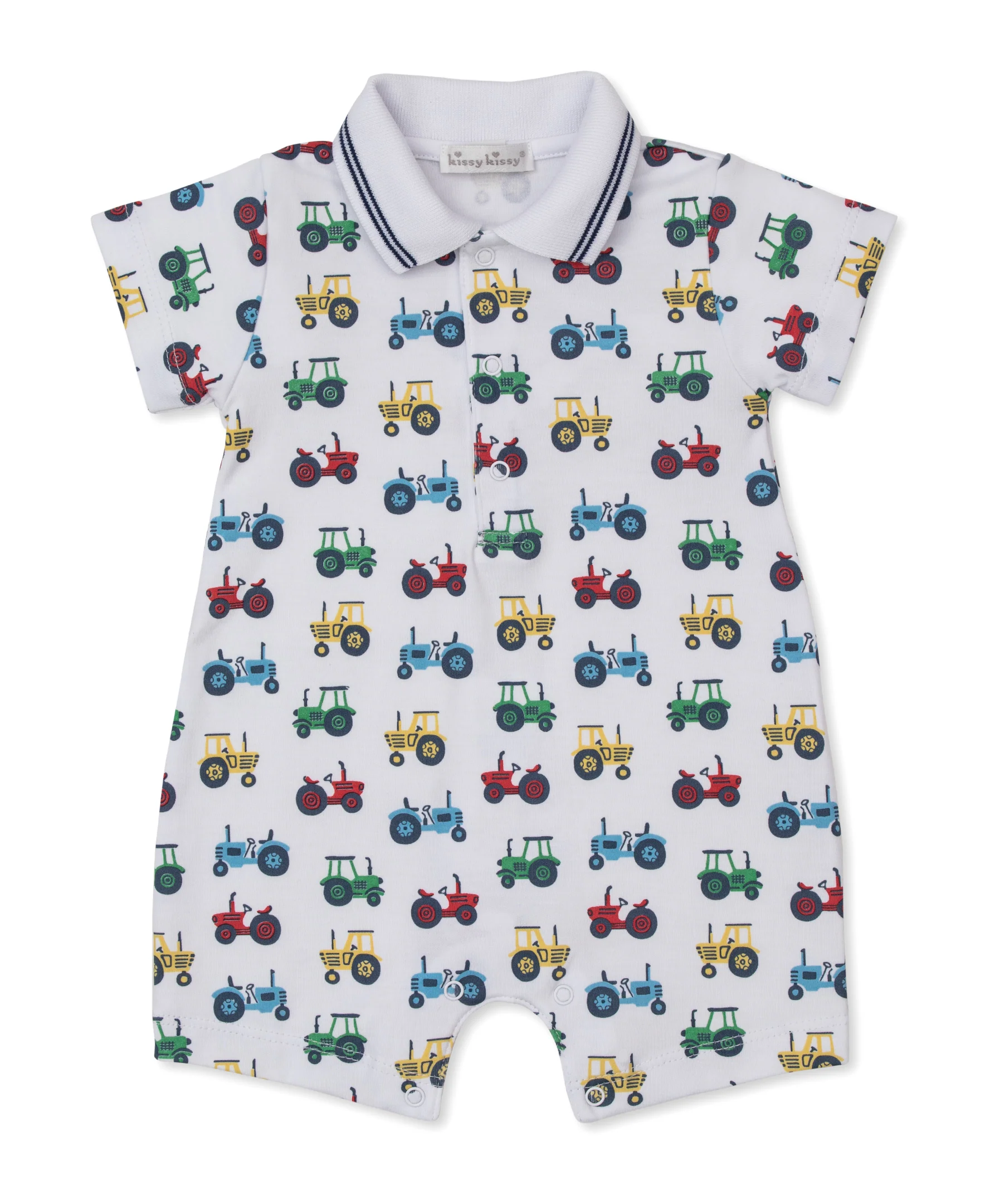Trusty Tractors Short Playsuit w/ Collar - Image 2