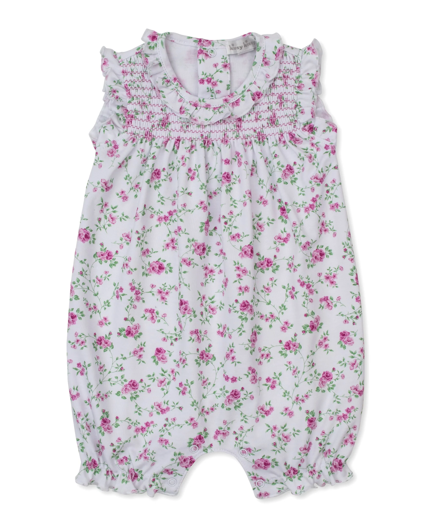 Victorian Roses Short Smocked Playsuit - Image 2