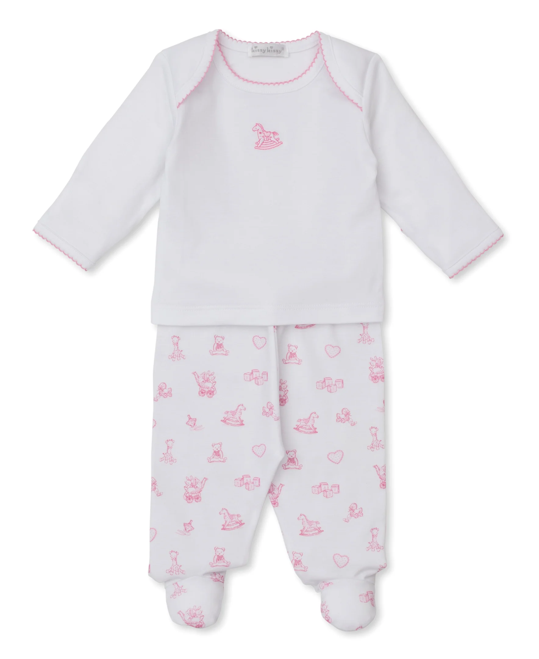 Vintage Toy Treasures Pink Footed Pant Set - Image 4