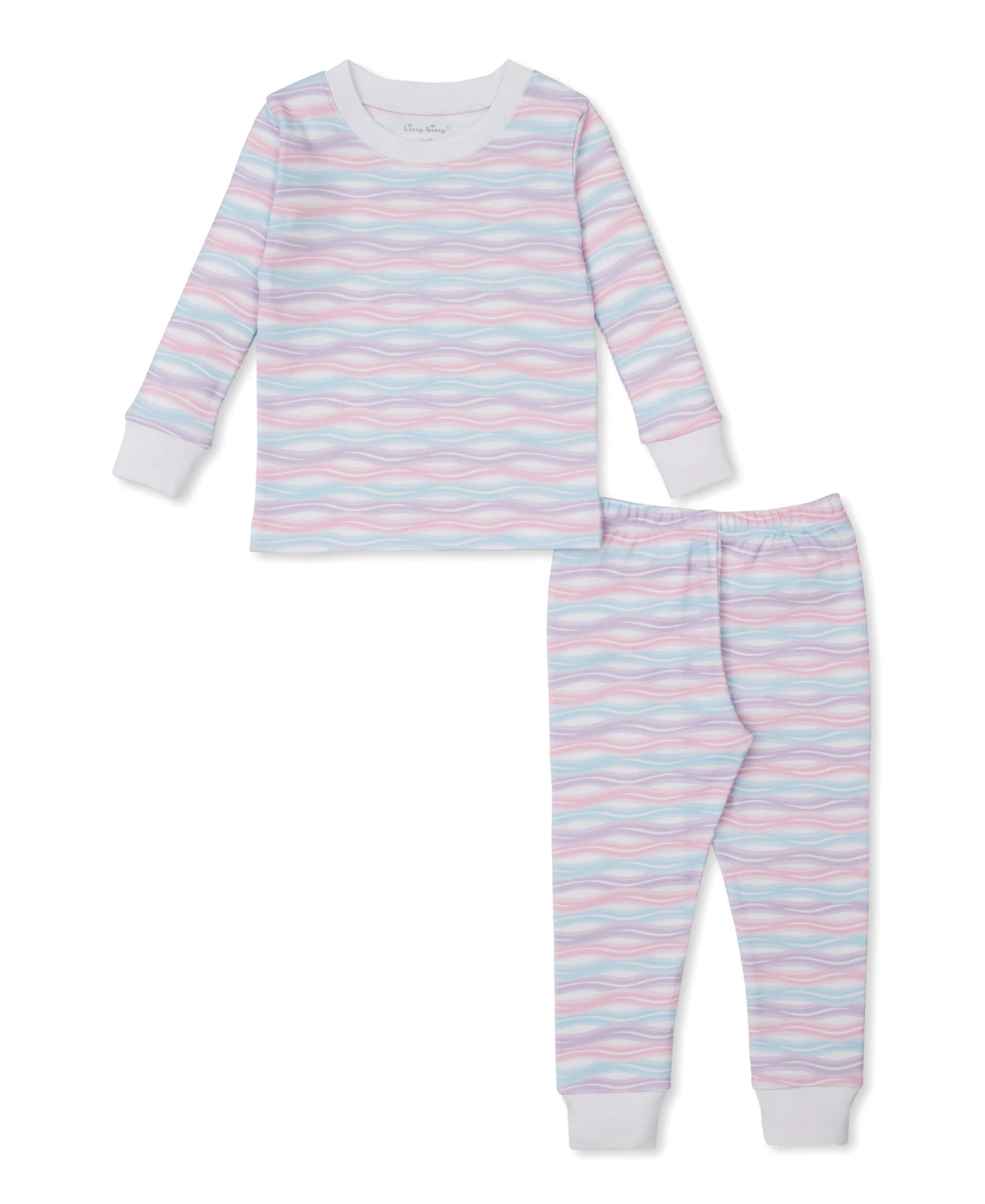 Watercolor Swirls Toddler Pajama Set - Image 2