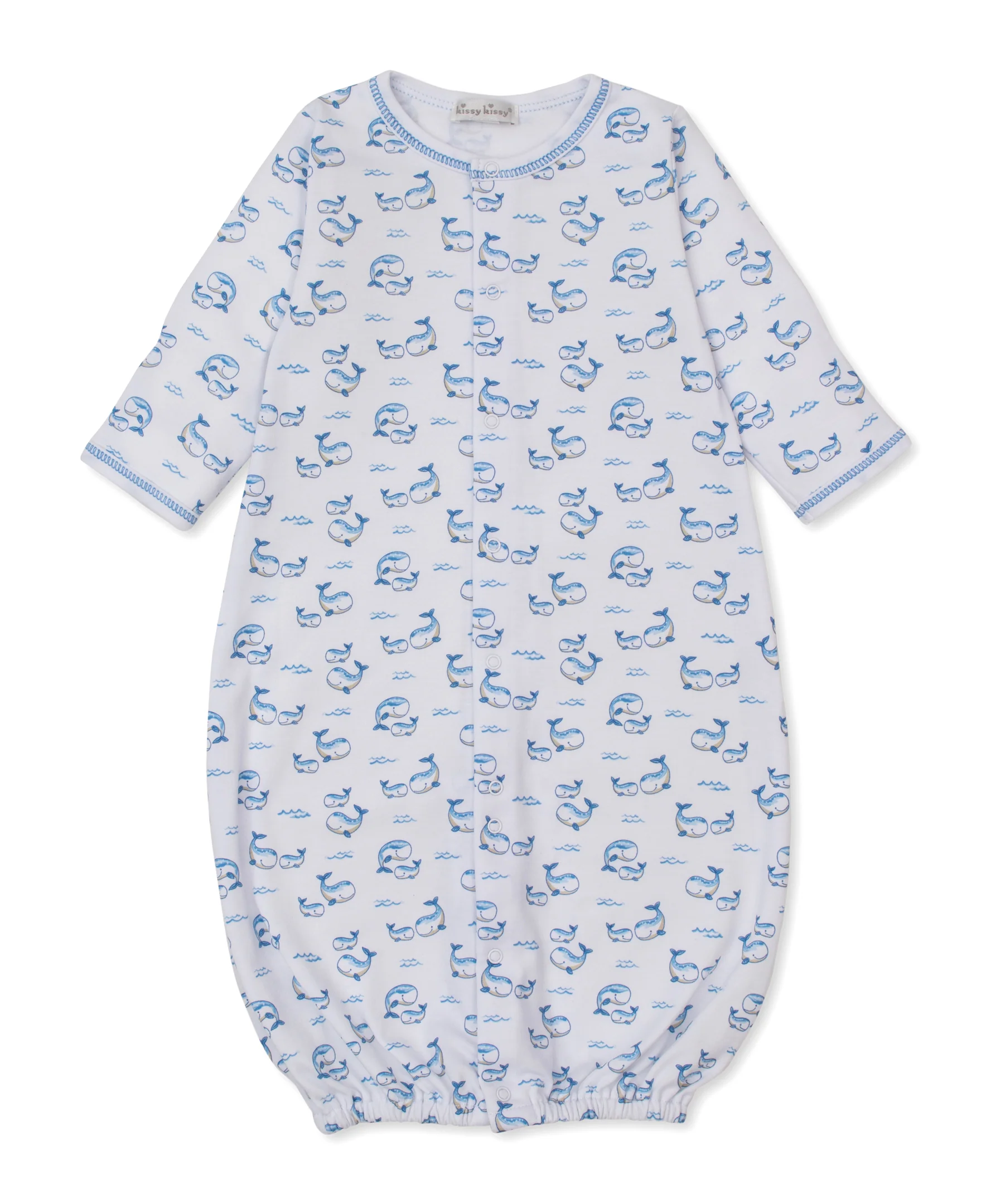 Whale Pods Blue Convertible Gown