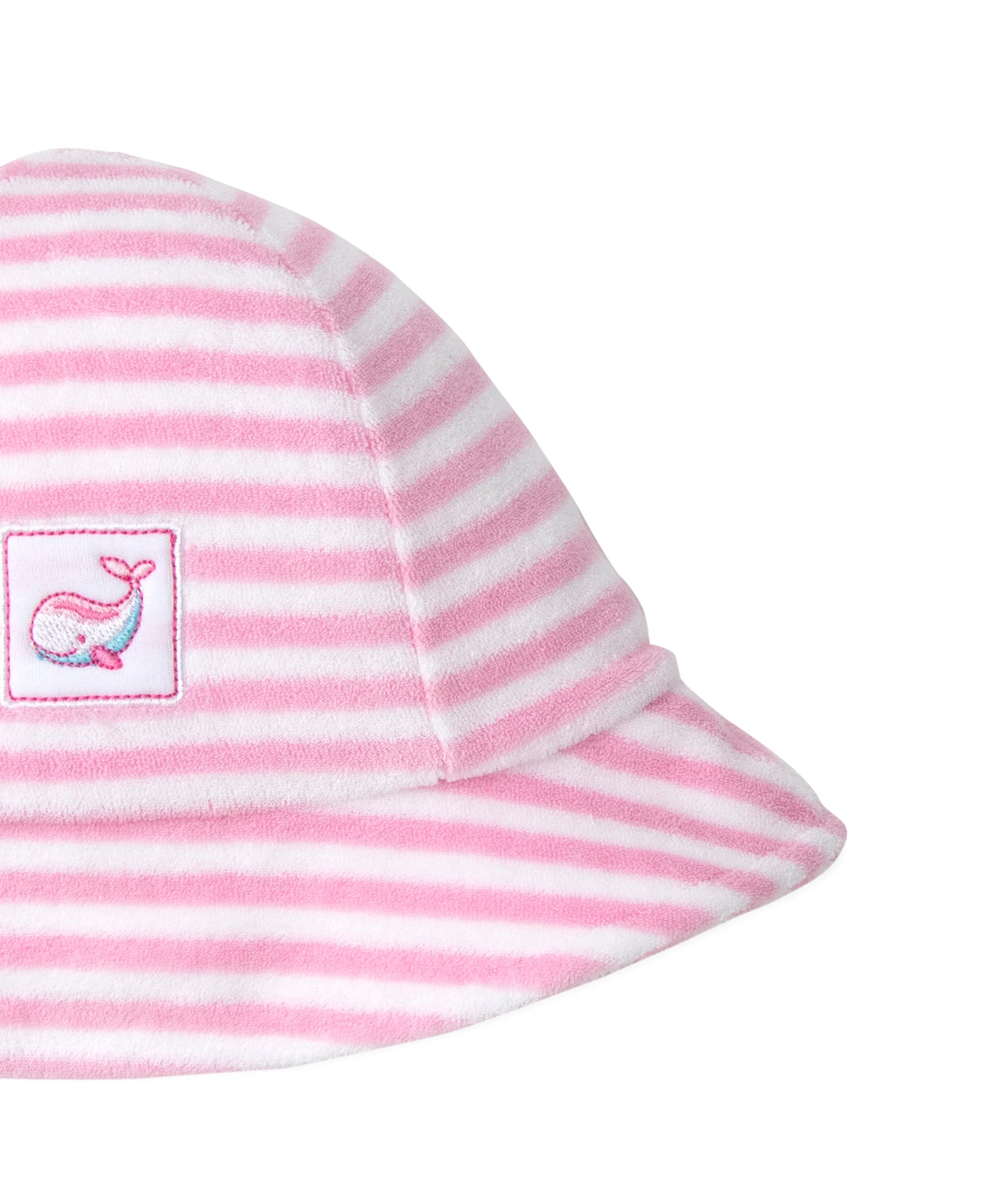 Whale Pods Pink Stripe Terry Romper - Image 2