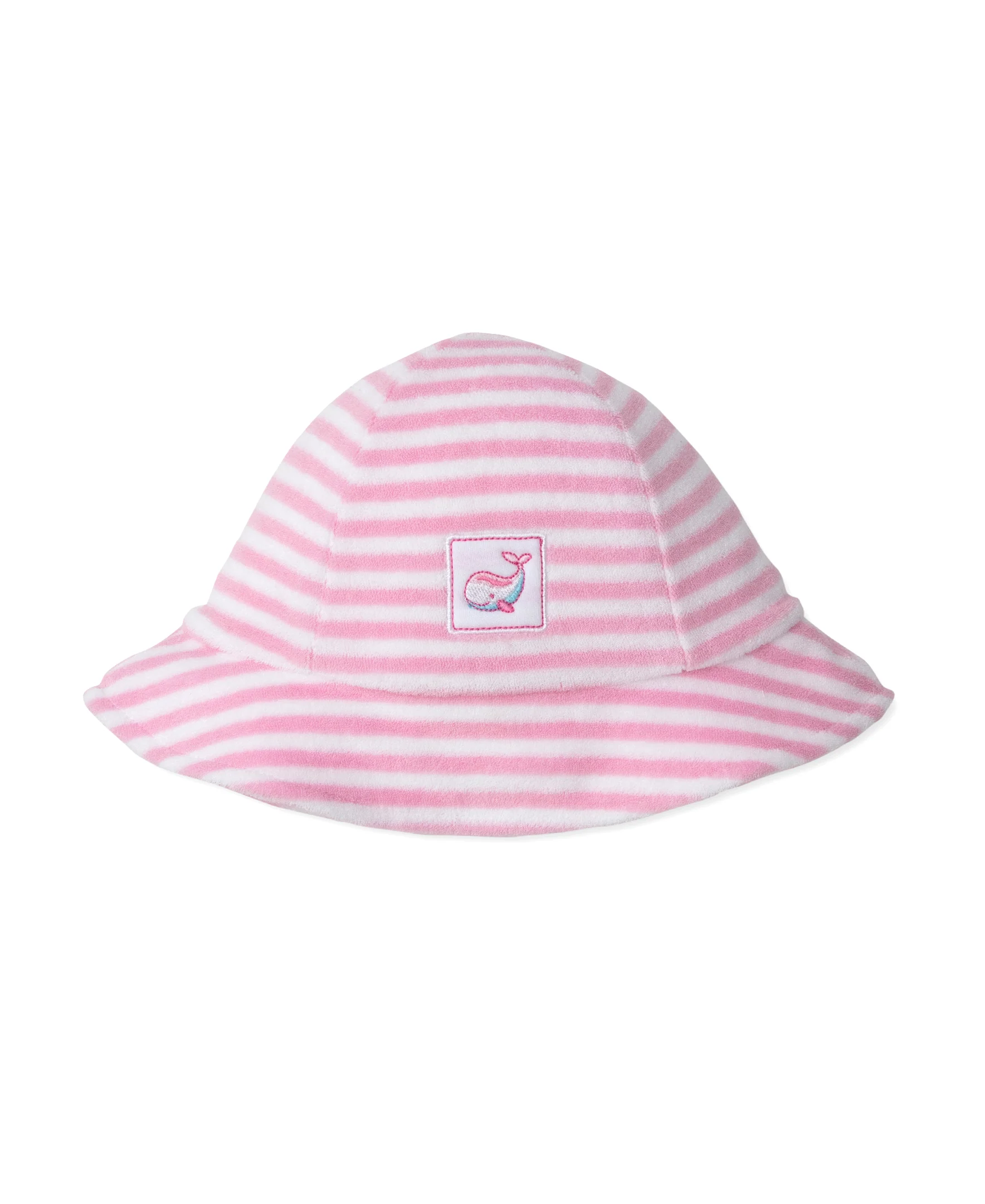 Whale Pods Pink Stripe Terry Sunhat