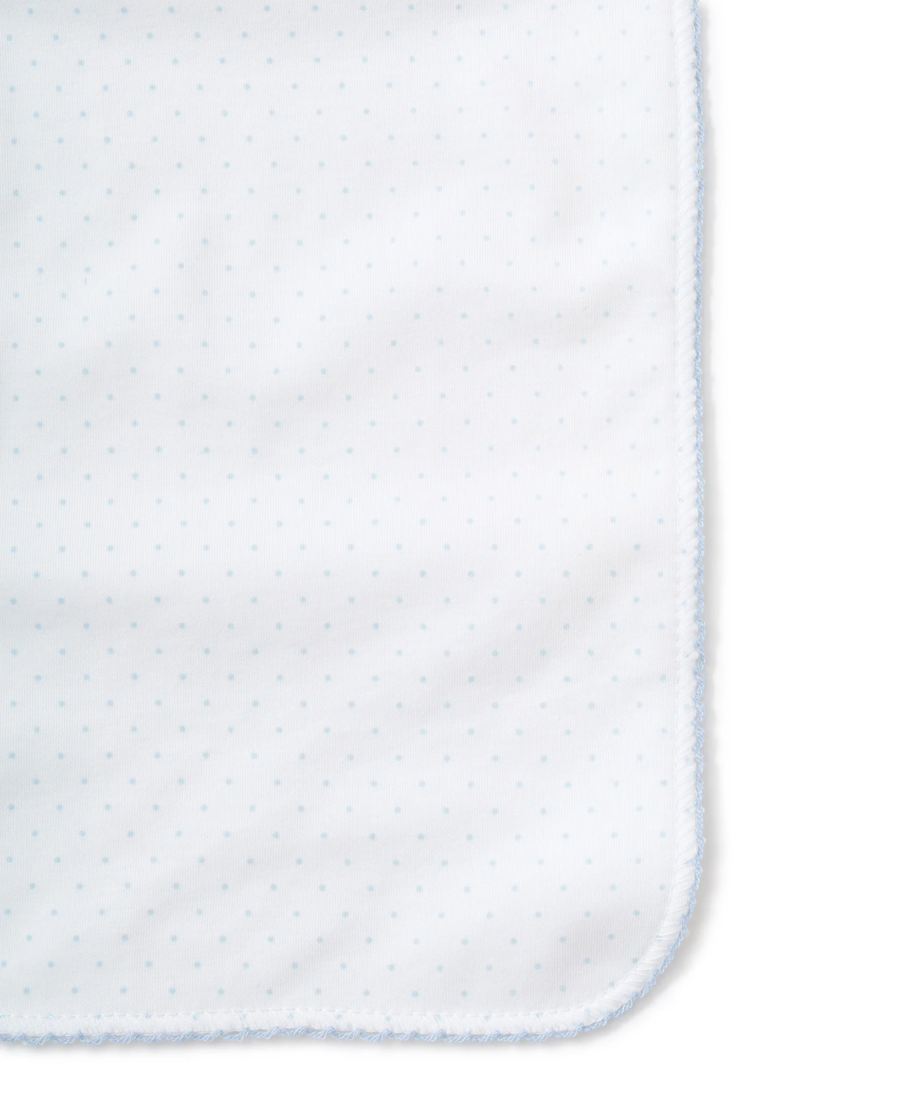 White/Blue New Kissy Dots Print Burp - Image 3