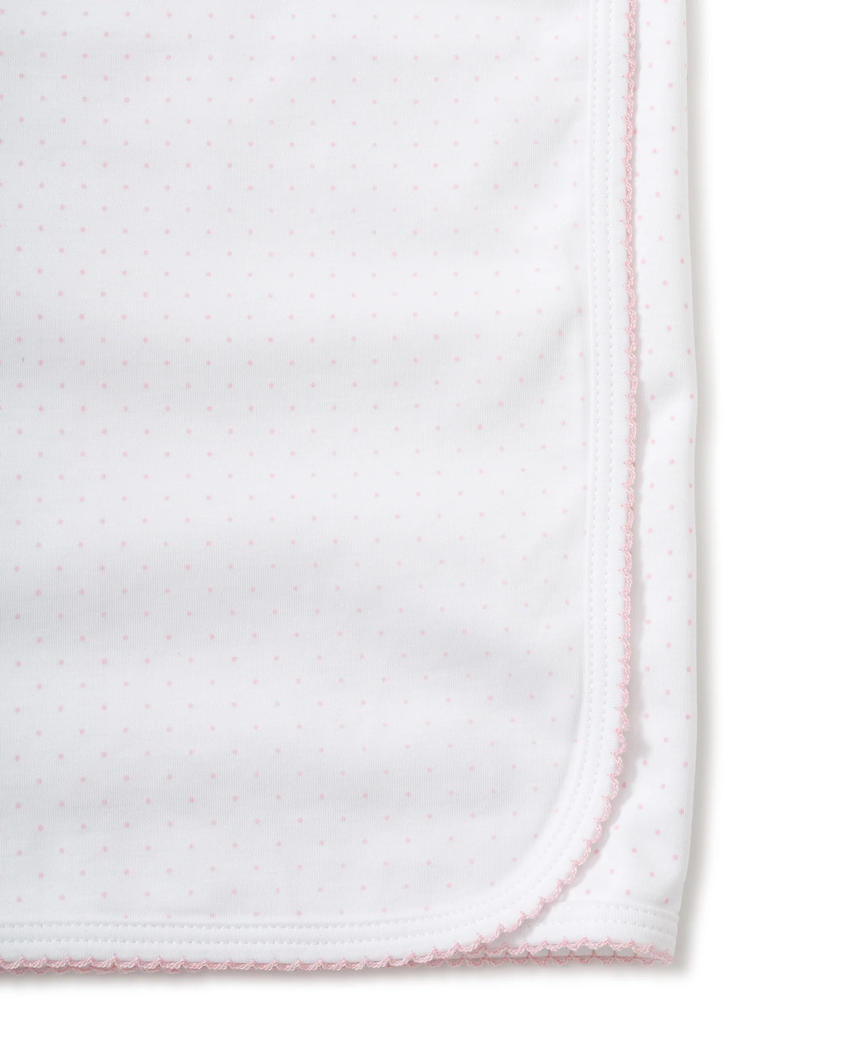 White/Pink New Kissy Dots Print Blanket - Image 3