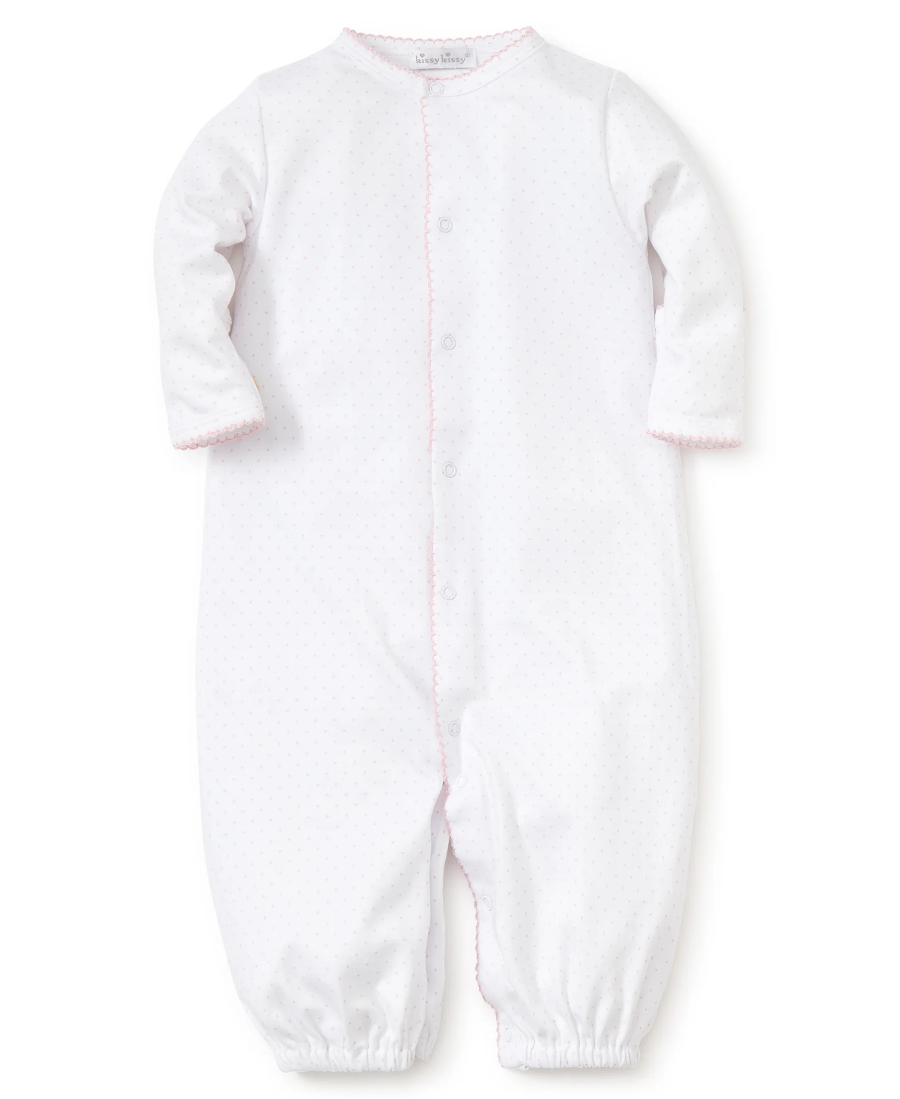 White/Pink New Kissy Dots Print Converter Gown - Image 2