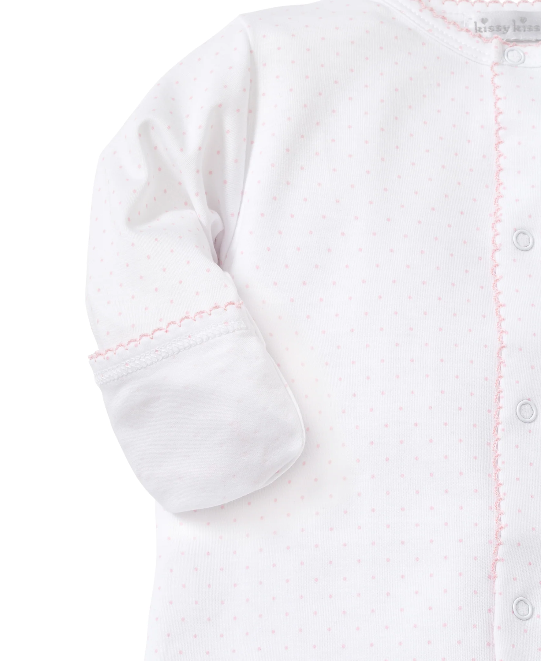 White/Pink New Kissy Dots Print Converter Gown - Image 3