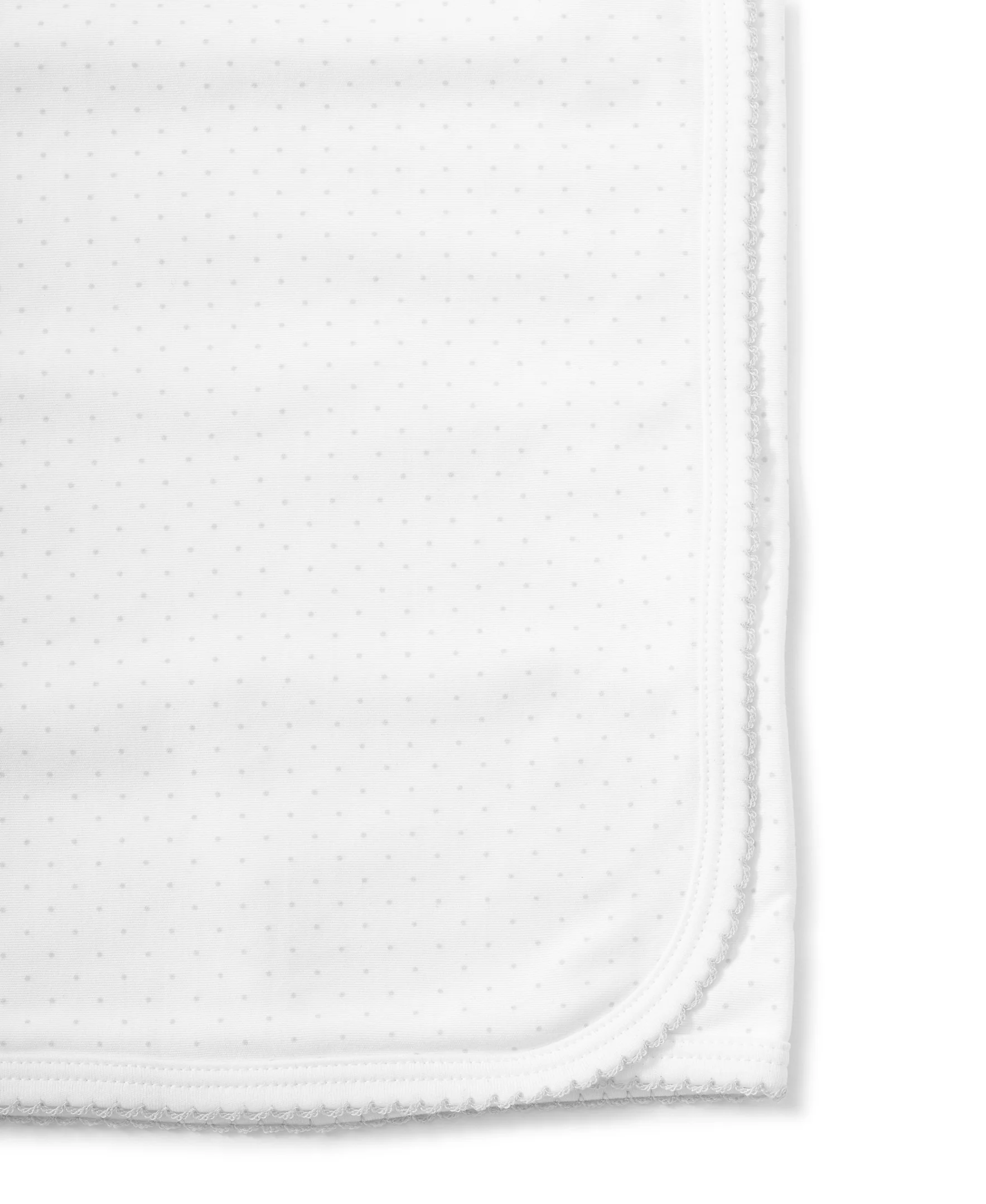 White/Silver New Kissy Dots Print Blanket - Image 2