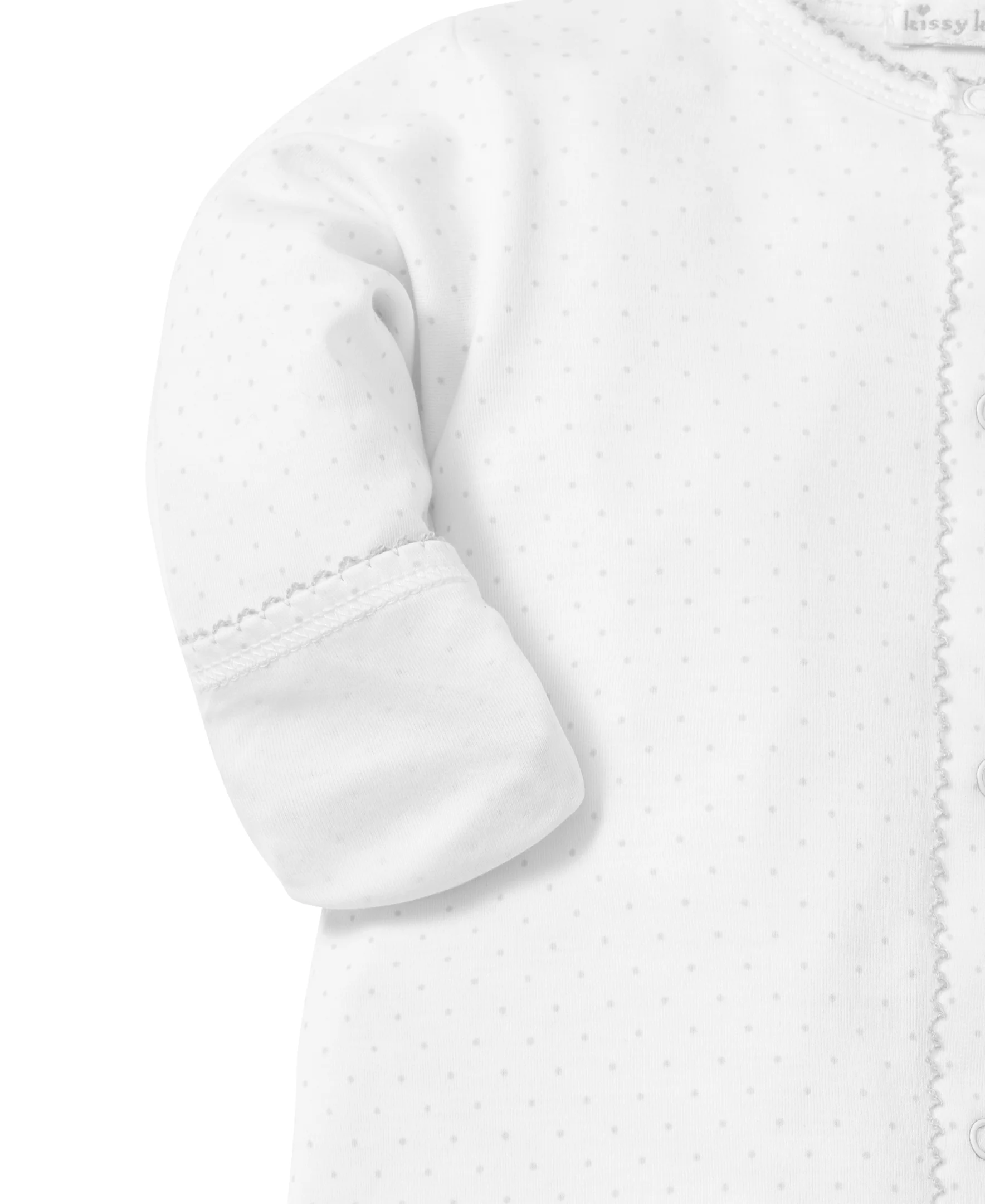White/Silver New Kissy Dots Print Converter Gown - Image 3